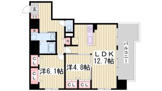 L・Isobe三宮の間取り画像