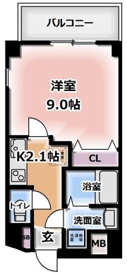 グランツ寝屋川の間取り画像