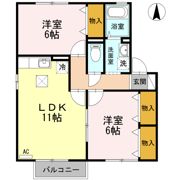 メルベーユの間取り画像