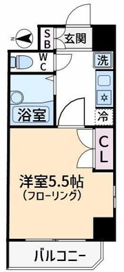 エクセリア浜田山の間取り画像