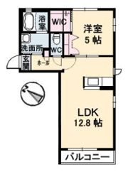 シャーメゾンリヴェールB棟の間取り画像
