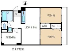 東荻窪マンションの間取り画像