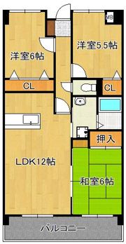 セントラルアベニューの間取り画像