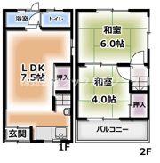 田井町借家の間取り画像