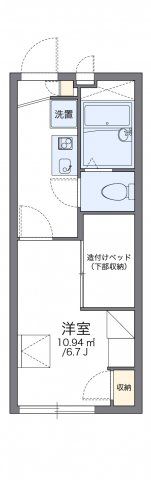 レオパレスヤングフォレストAの間取り画像