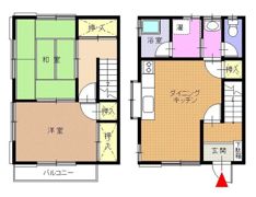 テラスヤマテの間取り画像