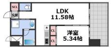 プレジオ城東の間取り画像