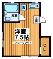 ハイツモモの間取り画像