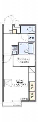 レオパレス富の間取り画像