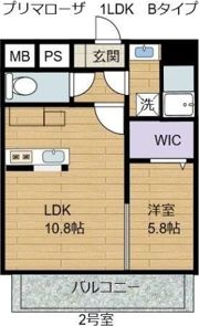 プリマローザの間取り画像