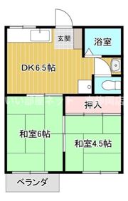 峰ハイツの間取り画像