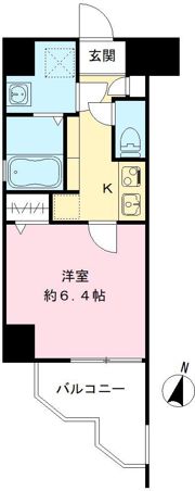 HRフロントリーガル難波WESTの間取り画像