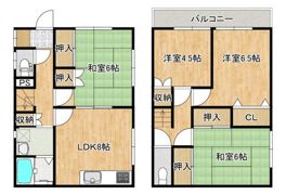 小出貸家の間取り画像