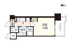 S－RESIDENCE国泰寺町一丁目の間取り画像