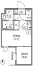 VINA山科WESTの間取り画像