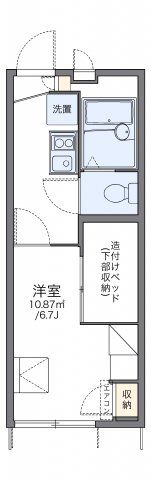 レオパレス野崎通Bの間取り画像