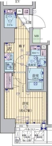 ファーストフィオーレ心斎橋イーストⅢの間取り画像