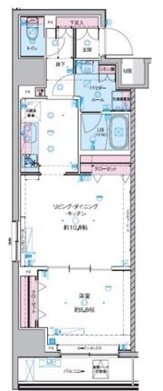 GENOVIA 東神田 green veilの間取り画像