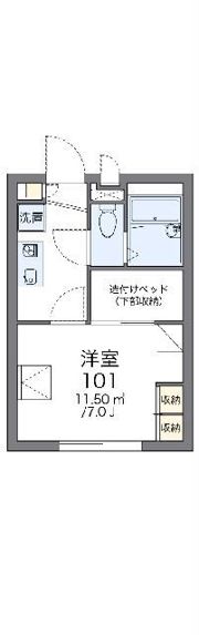 レオパレス藤の木の間取り画像