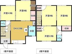 現状渡し 守山区苗代貸家の間取り画像