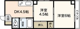 サンライト住吉の間取り画像