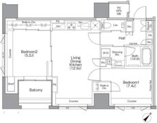 ザ・パークハビオSOHO横浜関内の間取り画像