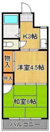 杉原マンションの間取り画像