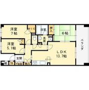 リバーガーデン東大阪 808の間取り画像