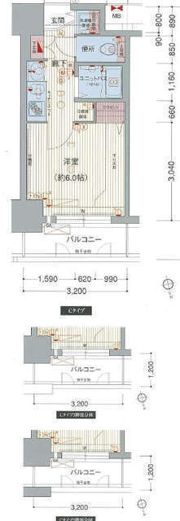 プレサンスNAGOYA桜通ビッグビートの間取り画像