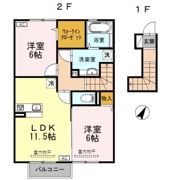 D－room小矢部 D棟の間取り画像