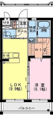 メルベージュの間取り画像