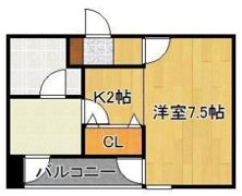 ボヌール三萩野の間取り画像