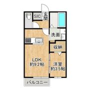 ブリージアうずら野B棟の間取り画像