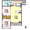 D-ROOM遠見塚Ⅱの間取り画像