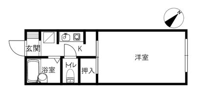 ハイツメイプルの間取り画像