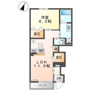 ゴーリュー・駅家の間取り画像