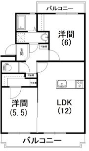 初生パークハイツの間取り画像