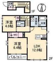 ラ・パルテール新屋敷Ⅲの間取り画像