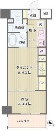 IBIS市ヶ谷の間取り画像