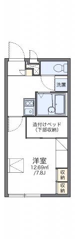 レオパレスグレイスコート 古江の間取り画像