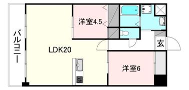 第二にきたつハイツの間取り画像