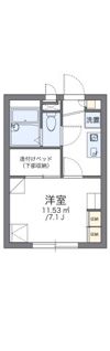 レオパレスカーサ笹下の間取り画像