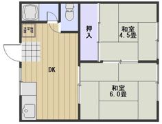 京山小坂コーポの間取り画像