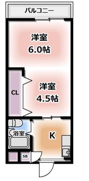 第1シャトーモリオカの間取り画像