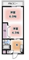 第1シャトーモリオカの間取り画像