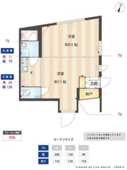 ルクール市ヶ谷払方町(旧ARK HOUSE 市ヶ谷払方町)の間取り画像