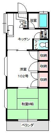 日新ハイツ鍛治町の間取り画像
