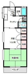 日新ハイツ鍛治町の間取り画像