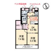 クローバー白島の間取り画像