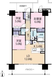 ル・シェモア・野口町の間取り画像